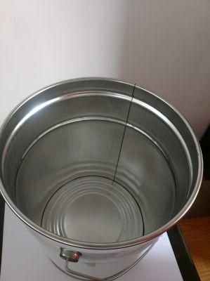 20L, Round Metal Pail, Tin Bucket