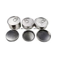 Food Grade 3.5g100ml Hand Sealable Pressitin Metal Top Tin Can with Easy Pull End and Plastic Top Cover