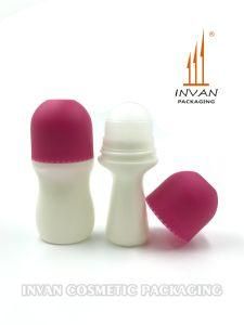 Hot Sale 60ml Cosmetic Bottle Plastic Bottle Roll on Body Lotion Ball Bottle roller Ball Bottle