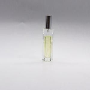 OEM Logo 30ml 50ml 100ml Empty Rectangle Shape Spray Glass Perfume Bottle