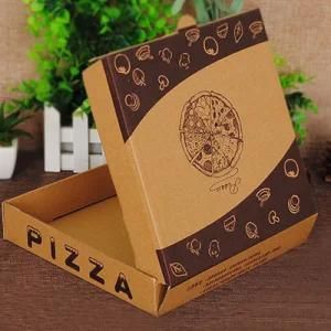 6 Inches Locking Corner Kraft Paper Pizza Delivery Box