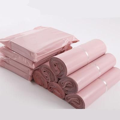 Pink Color Waterproof Custom Personalised Logo Biodegradable Plastic Shipping Mailing Bags