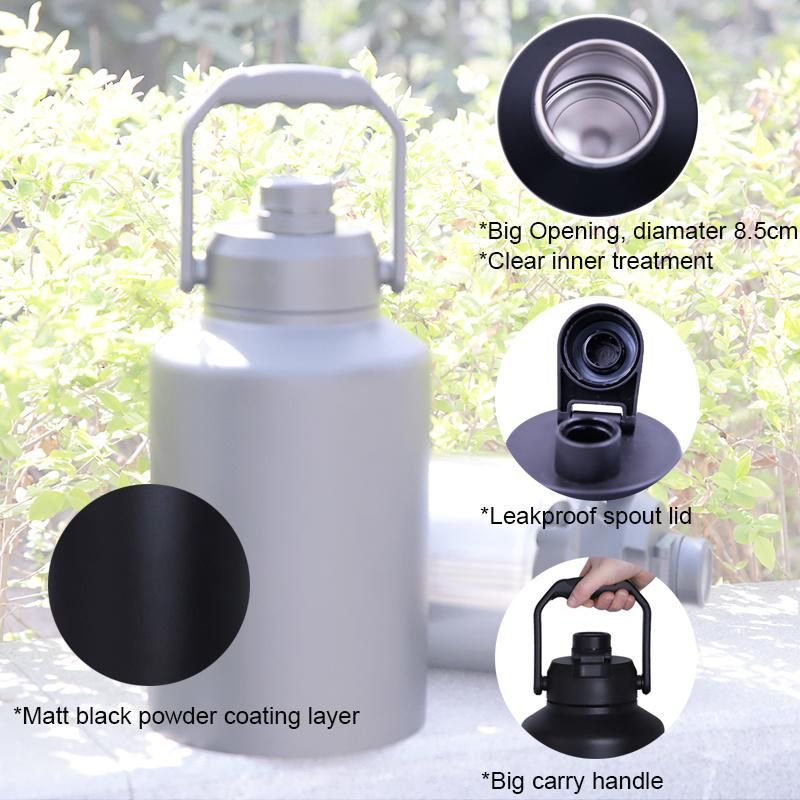 Big Handle Opening Summer Water Packaging Bottle with Sleeve