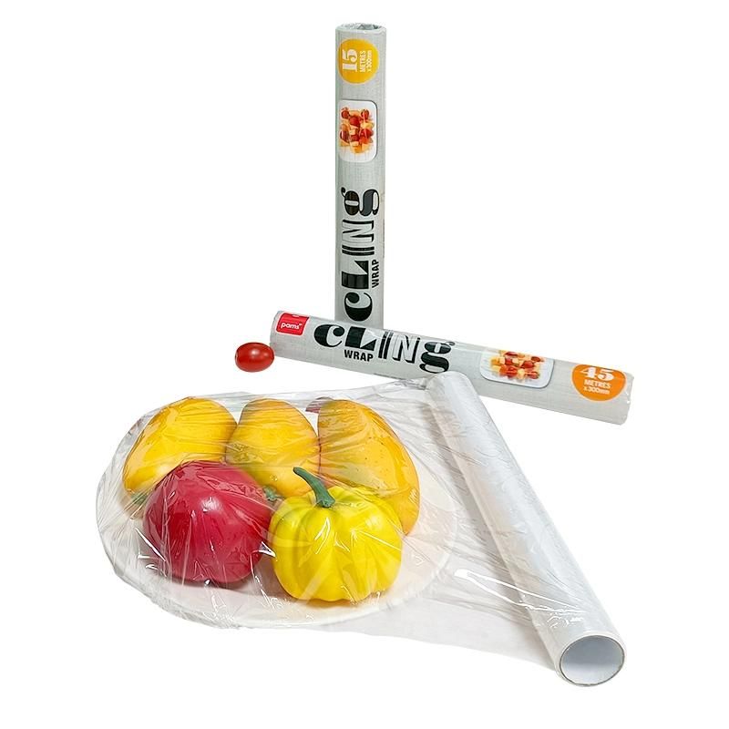 Wholesale BPA Free Good Stretch Household Plastic PVC PE Fresh Wrap Cling Film for Food Storage
