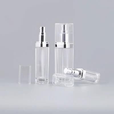 Skin Care Cosmetic Bottle 50ml High-End Cosmetic Bottles Square Cosmetic Jar for Skin Care