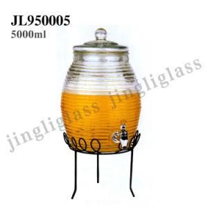 Dispenser Glass Jar with Tap / 5000ml Tap Glass Jar