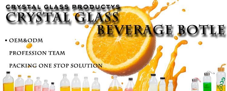 Wholesale Factory Supplier French Square Glass Beverage Juice Milk Bottles 500ml
