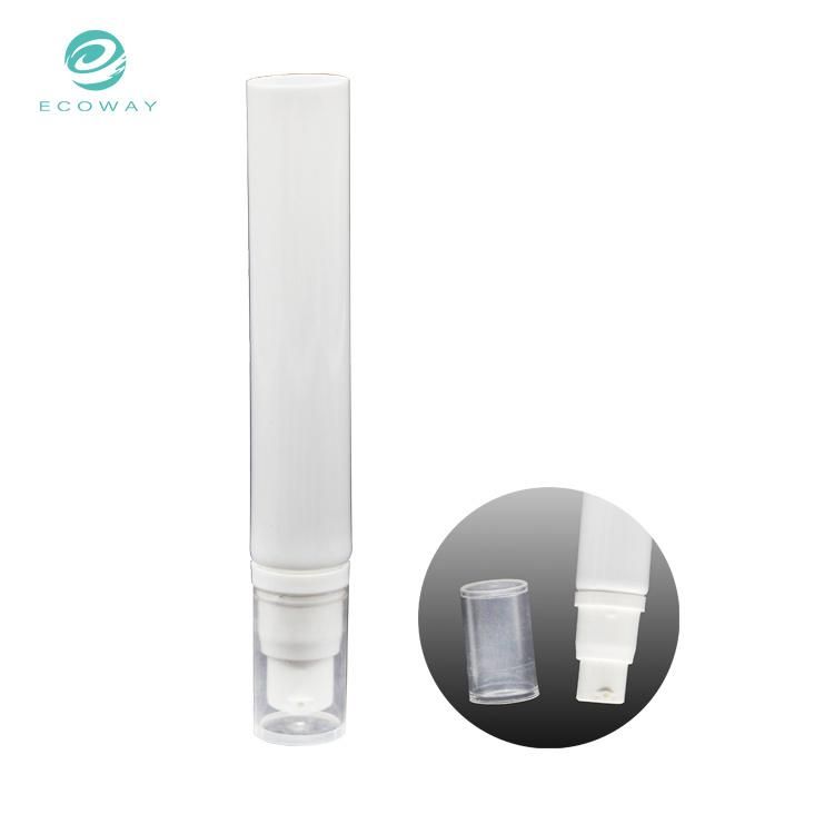 18ml Cosmetic Tube Customize at Will Wholesale Transparent Flap Cover Bare Tube Pump Head Tube