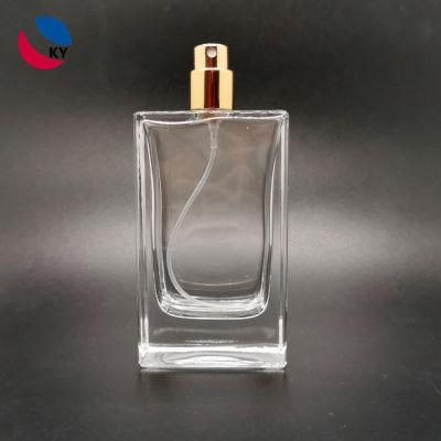 Factory Price Custom Made 30ml 50ml 80ml 100ml Square Atomizer Spray Glass Perfume Bottle