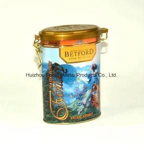 Custom Design Embossed Metal Tin Packaging Can Oval Shaped Tin Box for Tea and Coffee