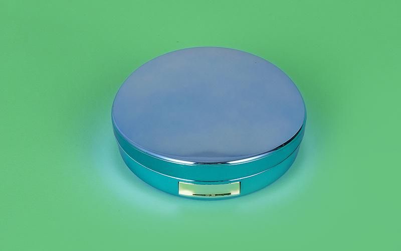 Wholesale 15g Empty Plastic Round Compact Case for Pressed Powder Cosmetic Packaging