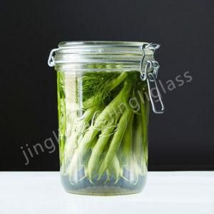 Clip Lid Glass Jar / Glass Jar