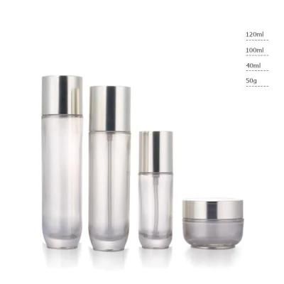 Ll36 Hot Sale Cream Frosted Bottlefor Cosmetic Cosmetics Cream Glass Bottles Have Stock