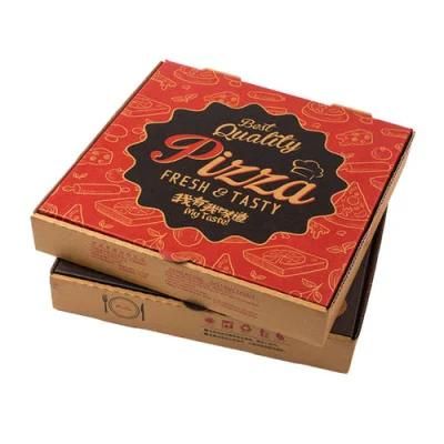 Various Size Corrugated Packaging Box Paper Pizza Box with Custom Logo