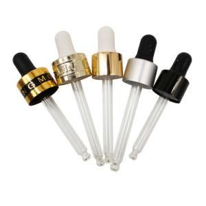 High Quality Glass Dropper with Plastic Cap and Rubber Cap for Essential Oil