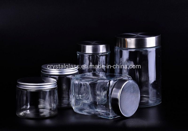 Clear Glass Mason Jar with Lid and Bands 12oz 16oz