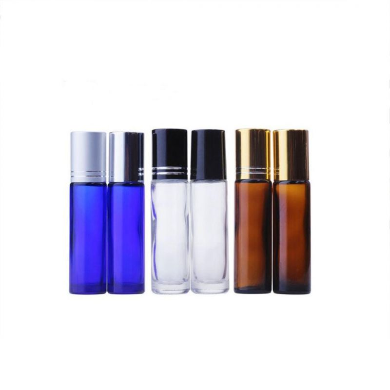 10ml Roll-on Perfume Bottle 10ml Amber Glass Roll on Bottle with Metal Roller