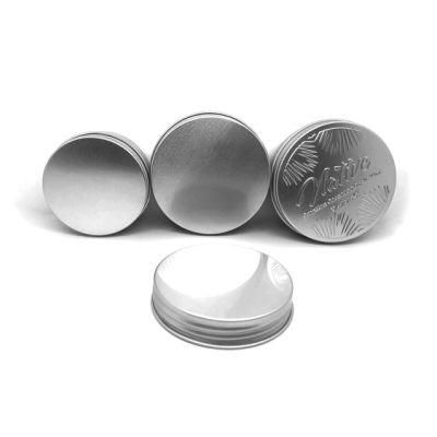 18 20 24 28mm Silver Aluminum Screw Cap for Plastic Bottles