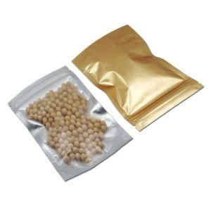 Recyclable Plastic Bag Sealing Barrier White Aluminum Foil Packaging Bags with a Zipper/Food Packaging Bag