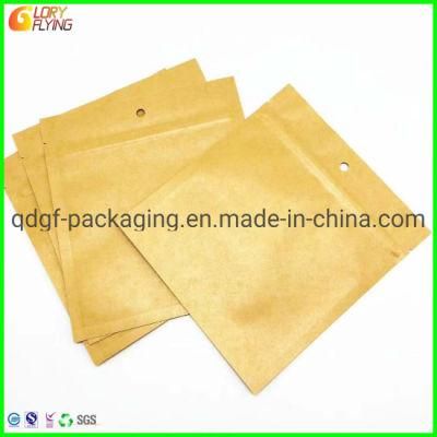 Flat-Bottom Paper Packaging Plastic Food Bag with Zipper