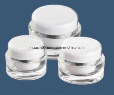 PP Cap Soft Push Smooth Dispense Various Sizes Cream Jar for Cosmetics