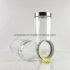 Glass Kitchen Storage Container Jar with Metal Screw Lid