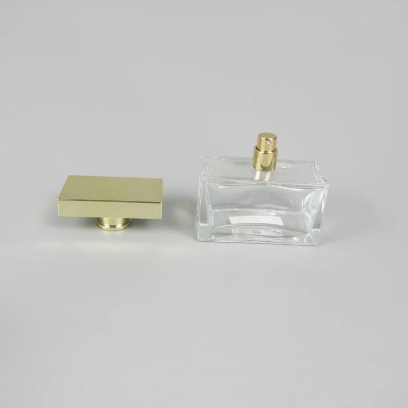 China 100ml Custom Spray Empty Square Glass Perfume Bottle