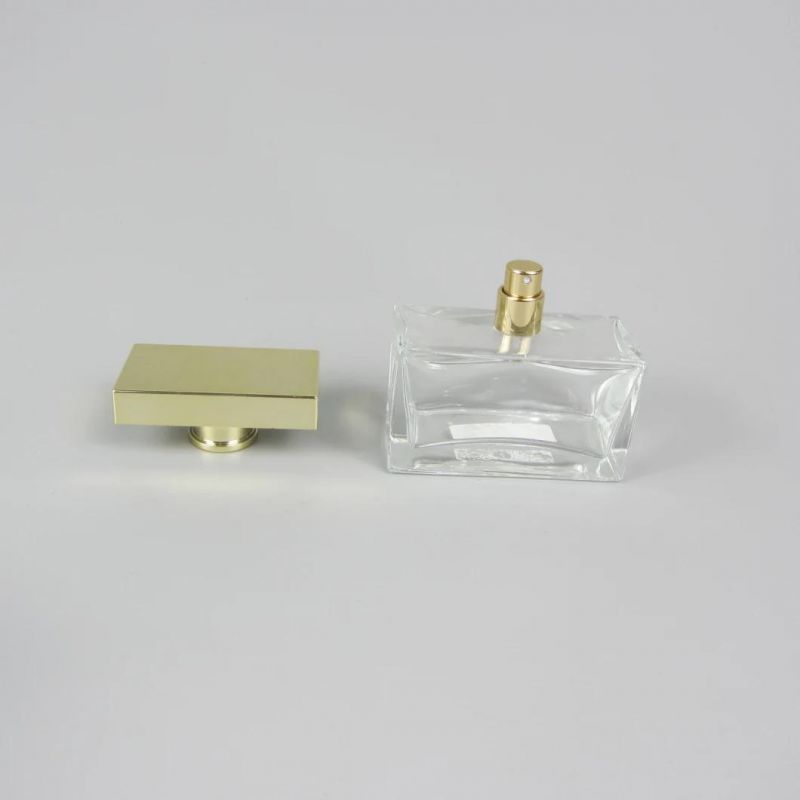 China 100ml Custom Spray Empty Square Glass Perfume Bottle