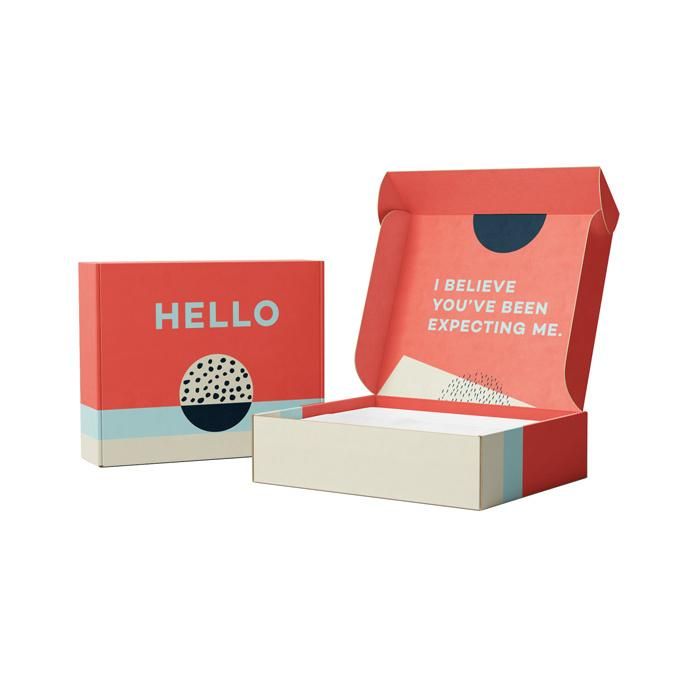 Shipping Mailers Clothing Corrugated Paper Customized Box Liner with Lid