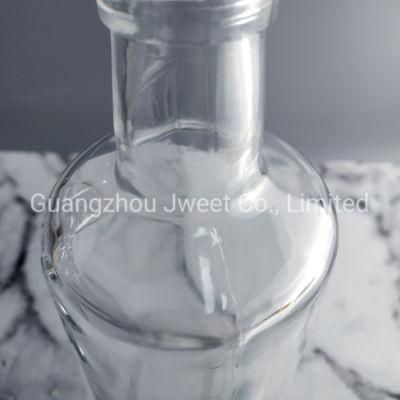 Clear Screw Cap Whiskey Bottle 750ml Glass Liquor Bottle