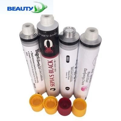 Collapsible Aluminum Colorful D25-40mm Hair Conditioner Packaging Tube