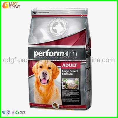 Flat-Bottom Dog Food Pouch/Pet Food Packaging Bag with Zipper