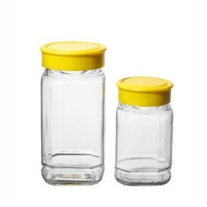 Glass Jar Factory Food Container for Kitchen Wholesale Square Storage Jar