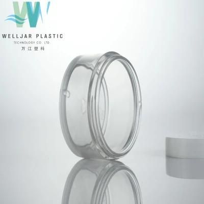 Hot Stamping Plastic Round Jar with PP Lid