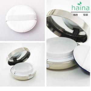 High End Plastic Loose Powder Container and Puff, Powder Puff Jar, Compact Powder Case