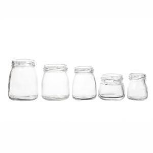 KDG Manufacturers 50ml 100ml 200ml Multiple Capacities Food Storage Customize Clear Glass Pudding Jars