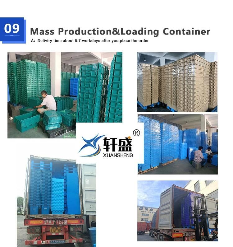 PP Material Stackable No Foldable Plastic Moving Box