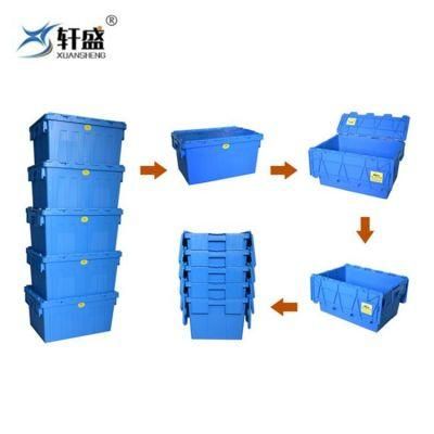 PP Material No Foldable Plastic Moving Crate Turnover Box
