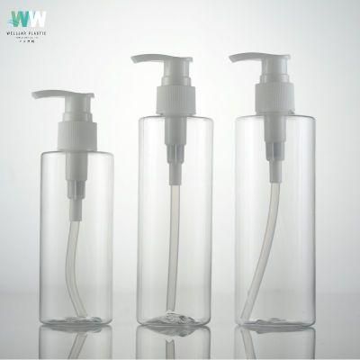 Screen Printing Cosmetic Plastic Lotion Bottle with Straw