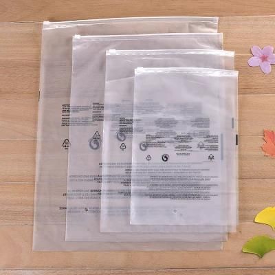 Custom Matte Frosted Ziplock Plastic Packaging Bag for Apparel