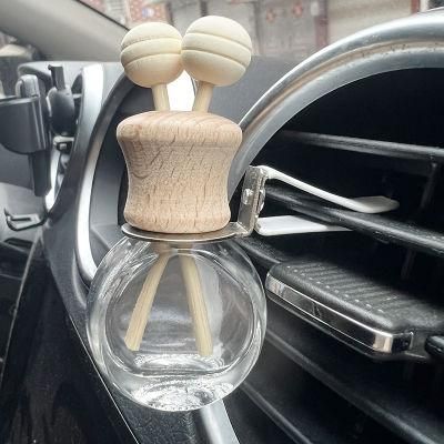 Manufacturers 5ml 8ml 10ml Shape Empty Car Diffuser Perfume Bottle with Wooden Cap