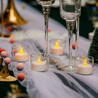 Clear Tealight Candle Holder Bulk for Table Centerpieces &amp; Wedding Decor