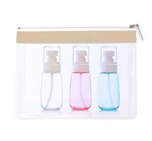 80ml Clear Pink Blue Cosmetic Mini Travel Bottle