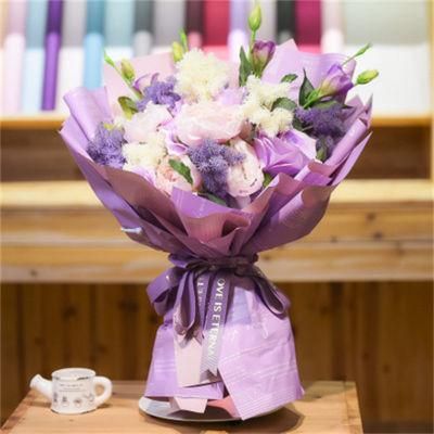 Custom Design Matte Vintage Color Bouquet Fresh Flower Wrapping Paper