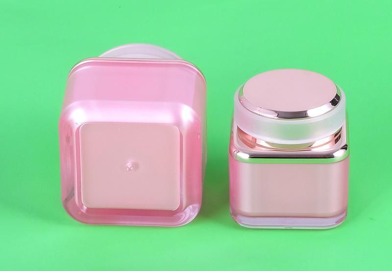 30g 50g 50ml 80ml 120ml Elegant Pink Empty Plastic Cream Jar Acrylic Jar Lotion Bottle