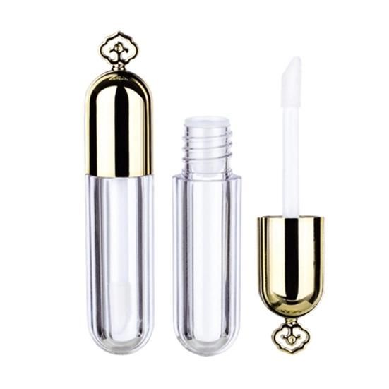 1.5ml Gold Lip Gloss Container Empty Crown Keychain Lipgloss Tubes