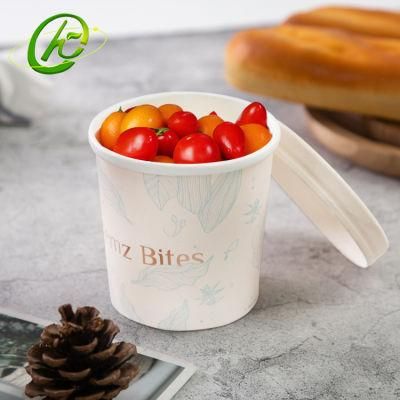 100ml Soft-Serve Food Grade Disposable Frozen Yogurt Ice Cream Paper Bowl for Dessert Bar