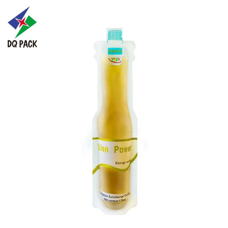 Dq Pack Hot Sale Custom Packaging Design Plastic Bag Fruit Shape Juice Drinks Plastic Packaging Bag Injection Bag