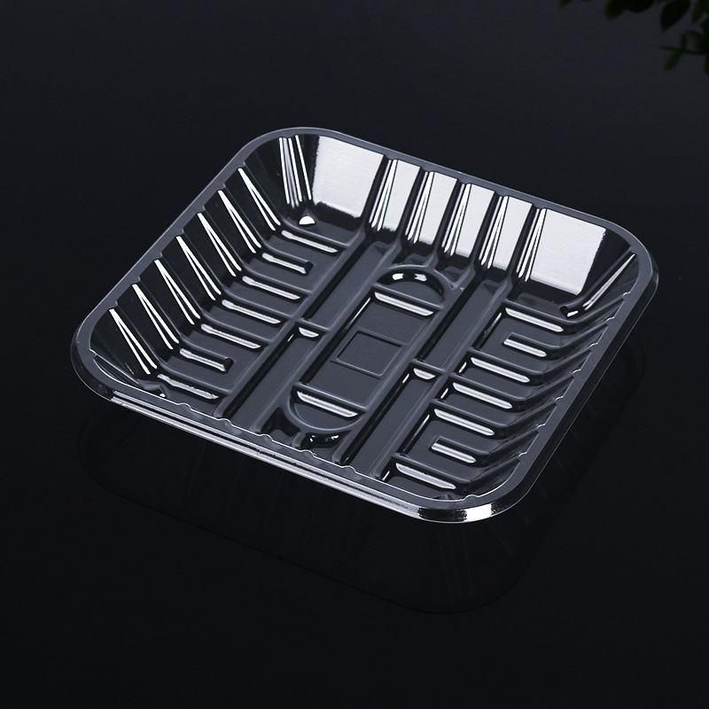 HUA HENG rectangular small food grade disposable plastic sushi meat food container tray packaging