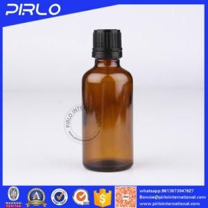 Whosale Glass Amber Essential Oil Bottles with Black Tamperproof Evident Cap Glass Bottle with Orifice Reducers